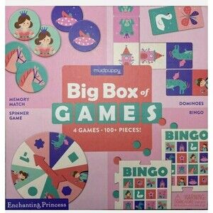 Mudpuppy Enchanted Princess BIG BOX OF GAMES *UNOPENED* Perfect Christmas Gift!